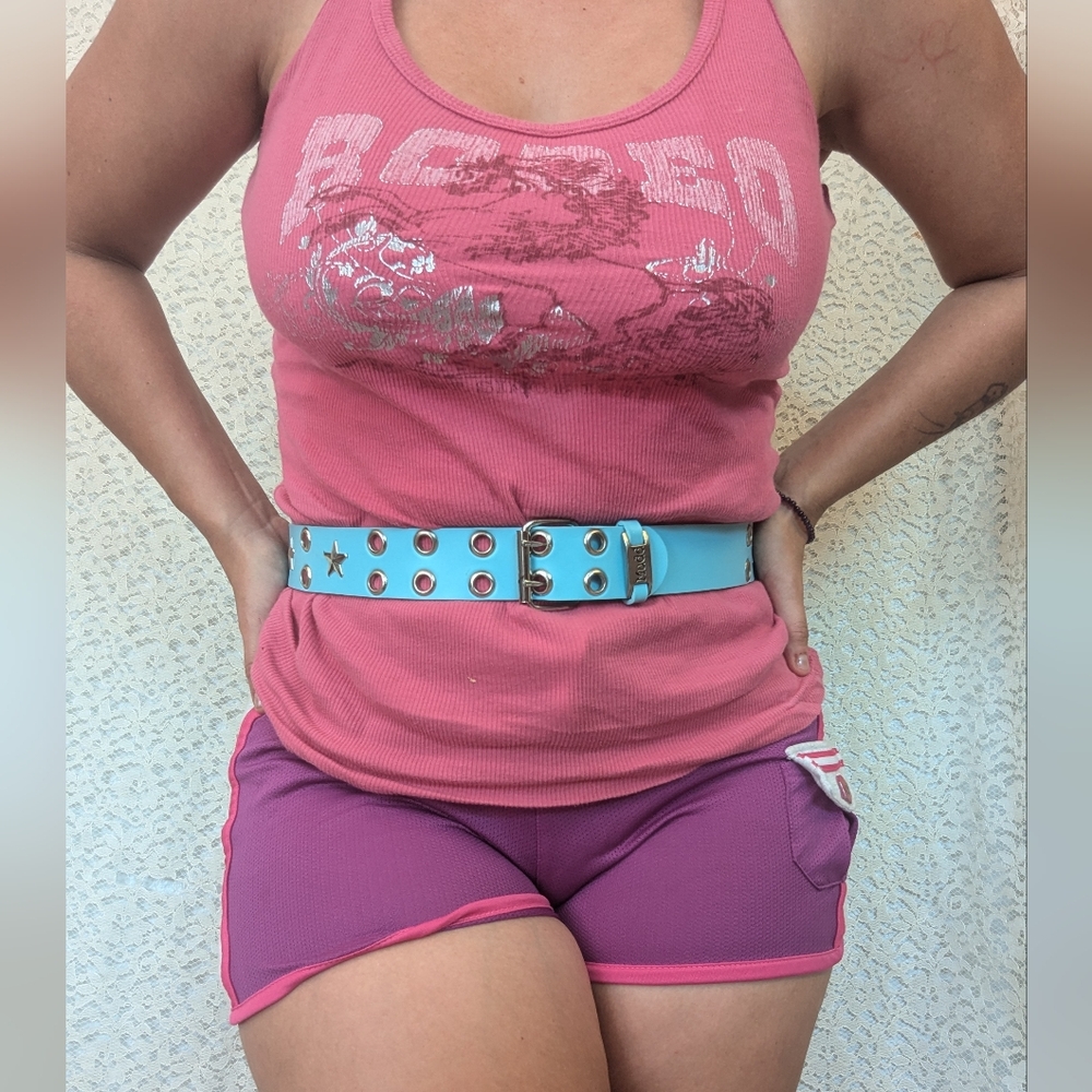 Y2K Mudd Star Sky Blue Belt